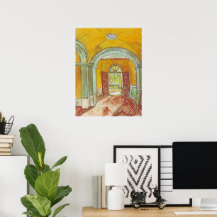 Van Gogh Entrance Hall of Saint Paul Hospital Poster