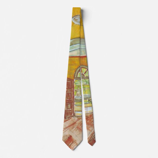 Van Gogh Entrance Hall of Saint Paul Hospital Tie (Front)