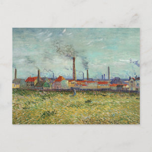 Van Gogh - Factories at the Clichy Postcard
