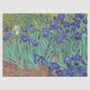 Van Gogh Famous Blue Irises Floral Oil Painting Tissue Paper