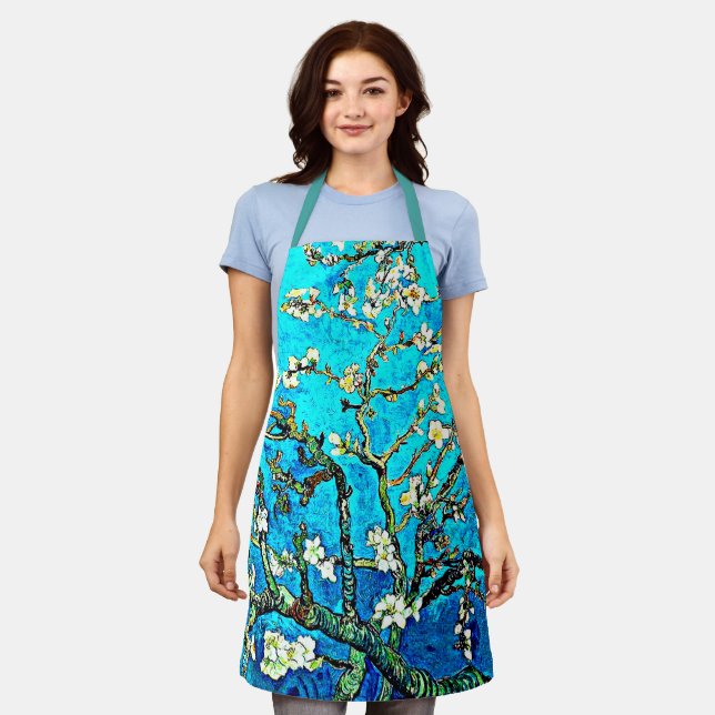 Van Gogh famous painting, Almond Blossoms Apron (Worn)