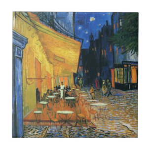 Van Gogh Famous painting Cafe Terrace at Night Tile