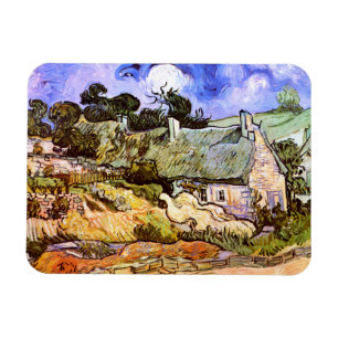 Van Gogh: Farmers Cottage in Cordeville Magnet