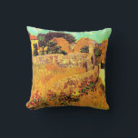 Van Gogh - Farmhouse in Provence Cushion<br><div class="desc">Farmhouse in Provence,  famous painting by Vincent van Gogh</div>