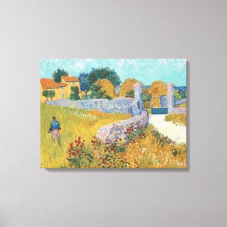 Van Gogh Farmhouse in Provence Gallery Wrapped Art Canvas Print