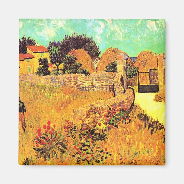Van Gogh - Farmhouse in Provence Magnet (Front)