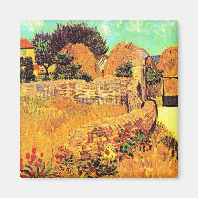 Van Gogh - Farmhouse in Provence Magnet (Front)
