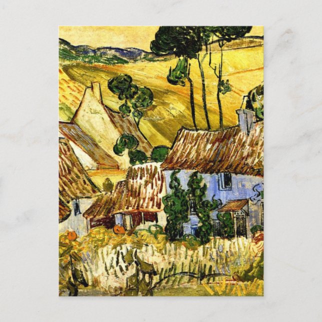 Van Gogh - Farms near Auvers Postcard (Front)