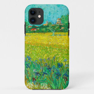 Van Gogh Field with Irises Near Arles iPhone 11 Case