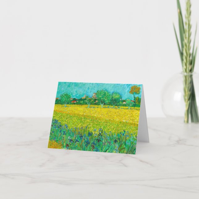 Van Gogh Field with Irises Near Arles Invitation (Front)