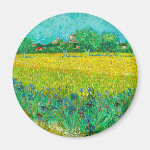 Van Gogh Field with Irises Near Arles Magnet
