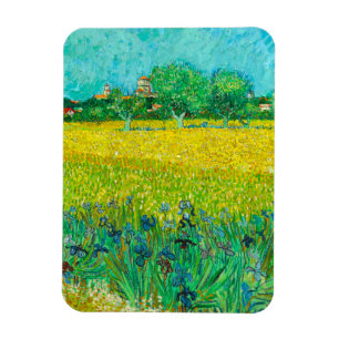 Van Gogh Field with Irises Near Arles Magnet
