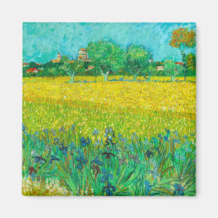 Van Gogh Field with Irises Near Arles Magnet