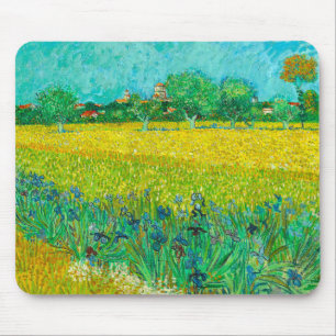 Van Gogh Field with Irises Near Arles Mouse Mat