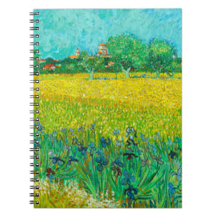 Van Gogh Field with Irises Near Arles Notebook
