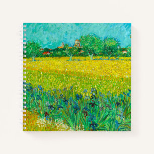 Van Gogh Field with Irises Near Arles Notebook