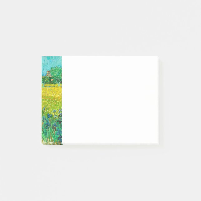 Van Gogh Field with Irises Near Arles Post-it Notes (Front)