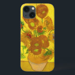 Van Gogh Fifteen Sunflowers In A Vase Fine Art iPhone 13 Case<br><div class="desc">Vincent Van Gogh Fifteen Sunflowers In A Vase Sunflowers (original title, in French: Tournesols) are the subject of two series of still life paintings by the Dutch Post-Impressionist painter Vincent van Gogh. Art by Vincent van Gogh Movement: Post-Impressionism Artistic beautiful floral vintage fine art painting featuring fifteen sunflowers in a...</div>
