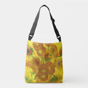 Van Gogh Fifteen Sunflowers In A Vase Fine Art Crossbody Bag