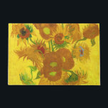 Van Gogh Fifteen Sunflowers In A Vase Fine Art Doormat<br><div class="desc">Vincent Van Gogh Fifteen Sunflowers In A Vase Sunflowers (original title, in French: Tournesols) are the subject of two series of still life paintings by the Dutch Post-Impressionist painter Vincent van Gogh. Art by Vincent van Gogh Movement: Post-Impressionism Artistic beautiful floral vintage fine art painting featuring fifteen sunflowers in a...</div>