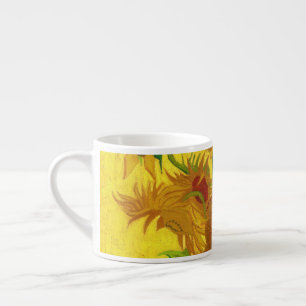 Van Gogh Fifteen Sunflowers In A Vase Fine Art Espresso Cup
