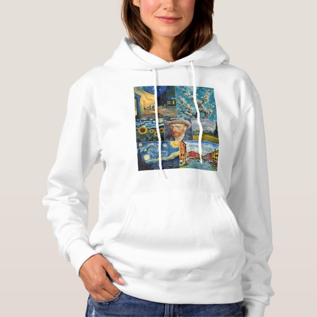 Van Gogh Fine Art Collage Hoodie (Front)