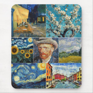 Van Gogh Fine Art Collage Mouse Mat