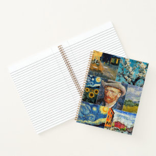 Van Gogh Fine Art Collage Notebook