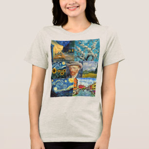 Van Gogh Fine Art Collage Tri-Blend Shirt