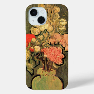 Van Gogh Fine Art, Vase with Rose Mallow Flowers iPhone 15 Case