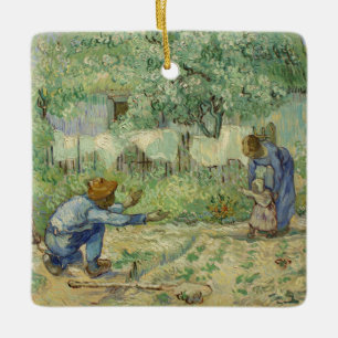 Van Gogh First Steps after Millet Ceramic Tree Decoration