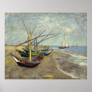 Van Gogh - Fishing Boats At Les Saintes-Maries Poster