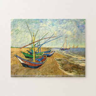 van Gogh - Fishing Boats on Saintes-Maries beach Jigsaw Puzzle