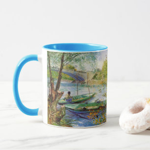 Van Gogh Fishing in the Spring, Pont de Clichy Mug