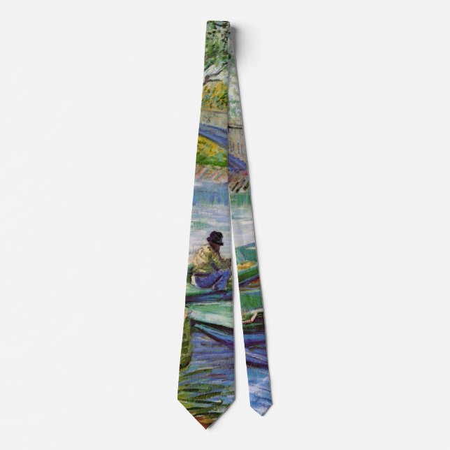 Van Gogh Fishing in the Spring, Pont de Clichy Tie (Front)