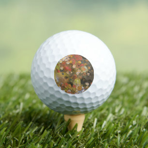 Van Gogh Floral Still Life Red Poppies & Roses Golf Balls
