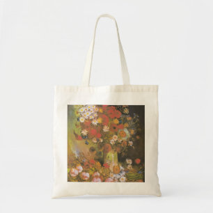 Van Gogh Floral Still Life Red Poppies & Roses Tote Bag