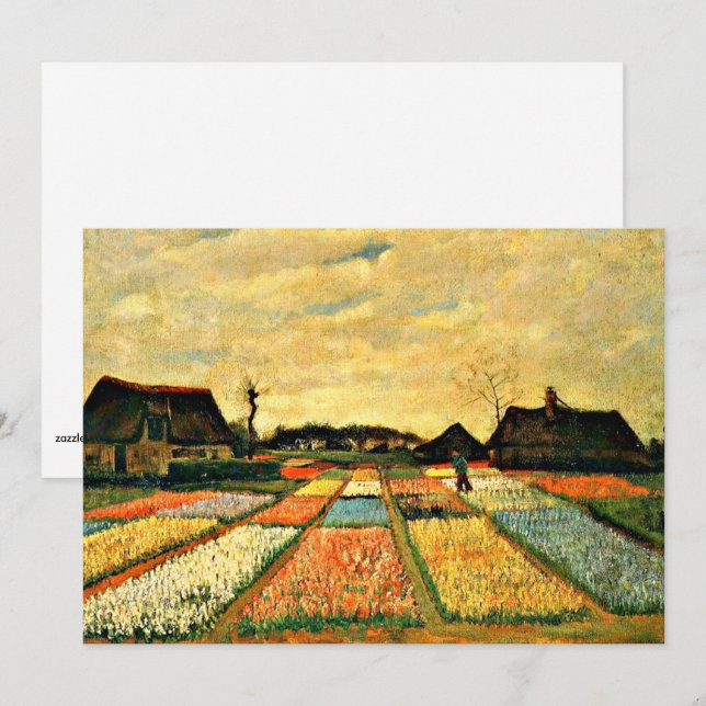 Van Gogh - Flower Beds in Holland  Card (Front/Back)