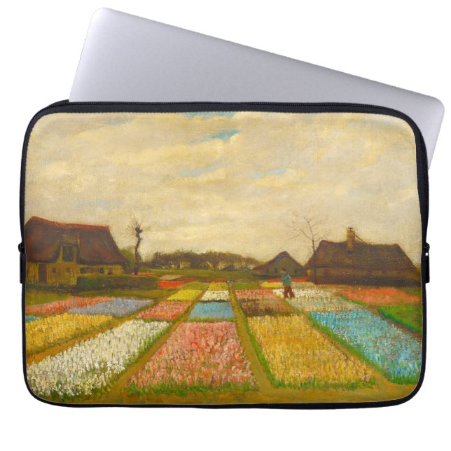 Van Gogh Flower Beds in Holland Laptop Sleeve (Front)