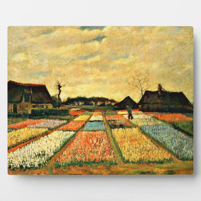 Van Gogh - Flower Beds in Holland Plaque (Front)