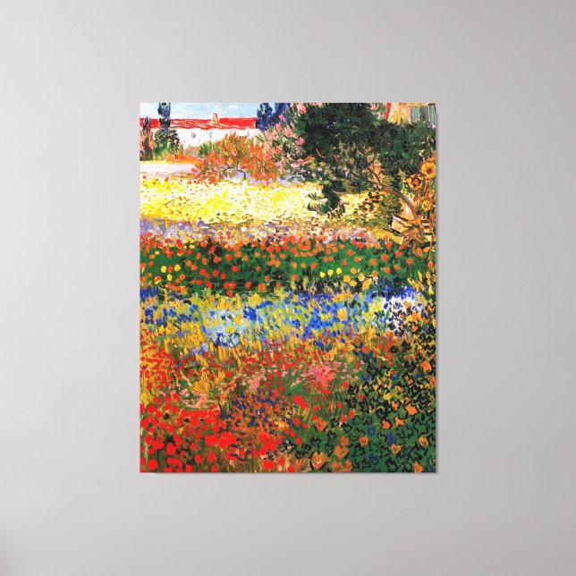 Van Gogh - Flower Garden Canvas Print (Front)