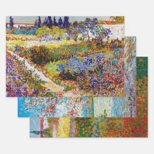 Van Gogh, Flower Garden Wrapping Paper Sheet