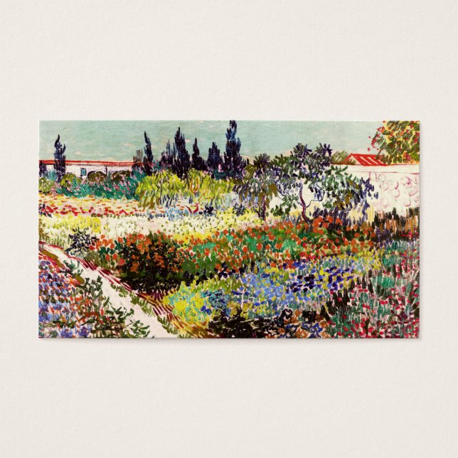 Van Gogh Flowering Garden At Arles Floral Fine Art (Front)