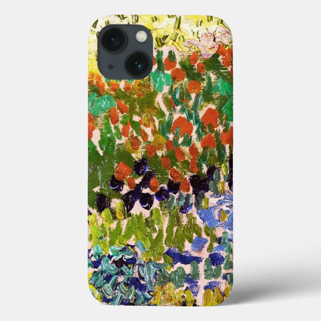 Van Gogh Flowering Garden At Arles Floral Fine Art Case-Mate iPhone Case (Back)