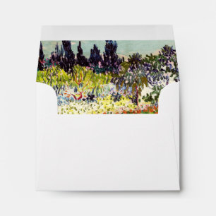 Van Gogh Flowering Garden At Arles Floral Fine Art Envelopes