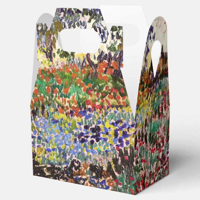 Van Gogh Flowering Garden At Arles Floral Fine Art Favour Box (Opened)