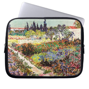 Van Gogh Flowering Garden At Arles Floral Fine Art Laptop Sleeve