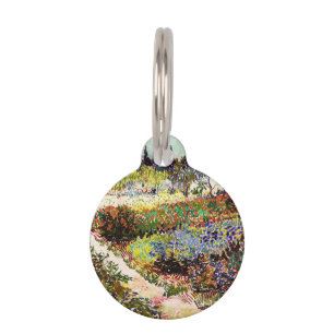 Van Gogh Flowering Garden At Arles Floral Fine Art Pet Tag