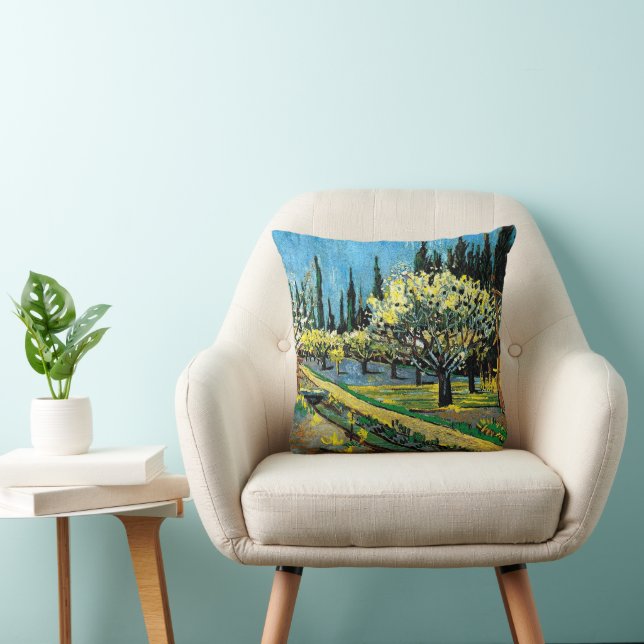 Van gogh - Flowering Orchard Cushion (Chair)