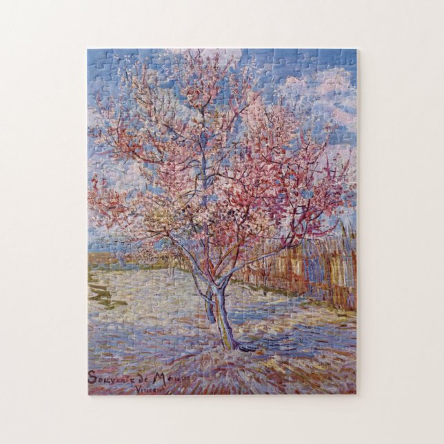 Van Gogh | Flowering Peach Trees | 1888 Jigsaw Puzzle (Vertical)